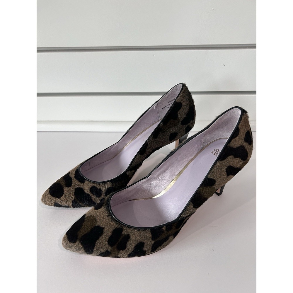 Women's Johnston & Murphy Calf Hair Leopard Print Pumps Size 8.5 78-30756 Mature